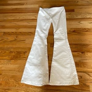 Free People white bell bottoms